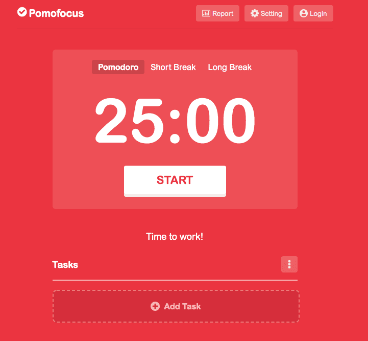 Pomofocus timer