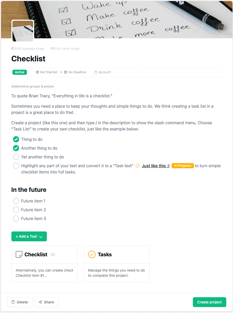 Checklist