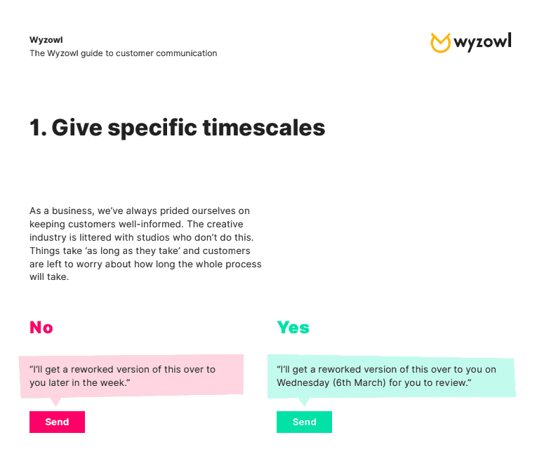 Wyzowl customer communication guide