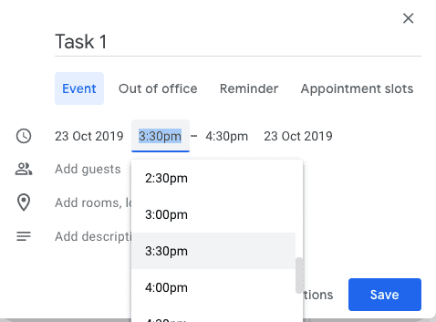 google calendar